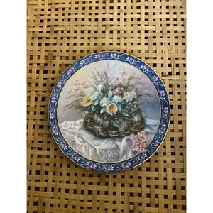 Orchids, Eleventh issue in the Lena Lui’s Basket Bouquets Collector’s Plates